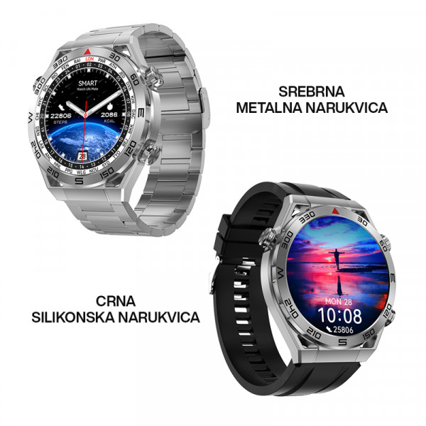 https://www.mobilnisvet.net/images/products/big/Pametni sat Smart Watch DT Ultramate srebrni crna silikonska i srebrna metalna narukvica cena prodaja srbija3.jpg